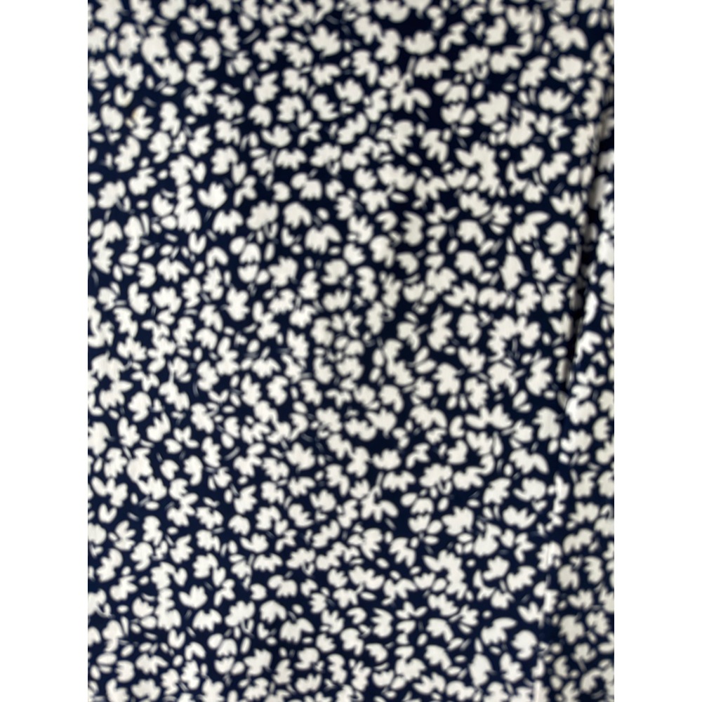 MSK Womens Navy Blue White Floral Sleeveless Maxi Dress Ring Detail XL - Picture 8 of 11